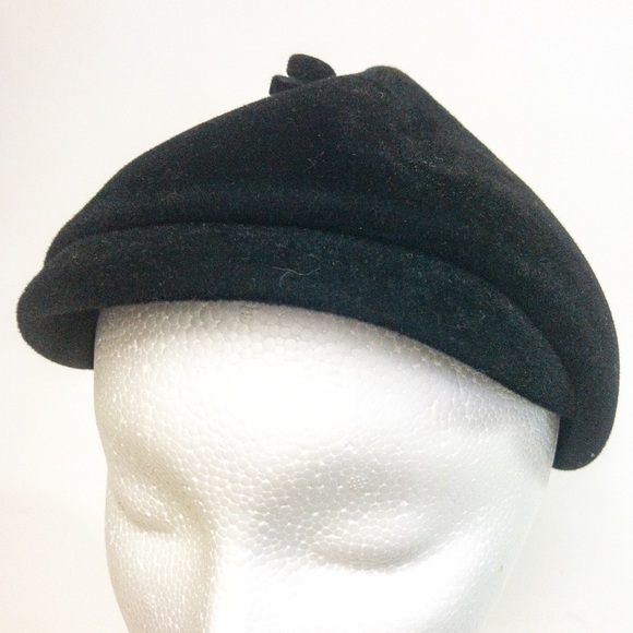 Vintage Black Bibi Beret